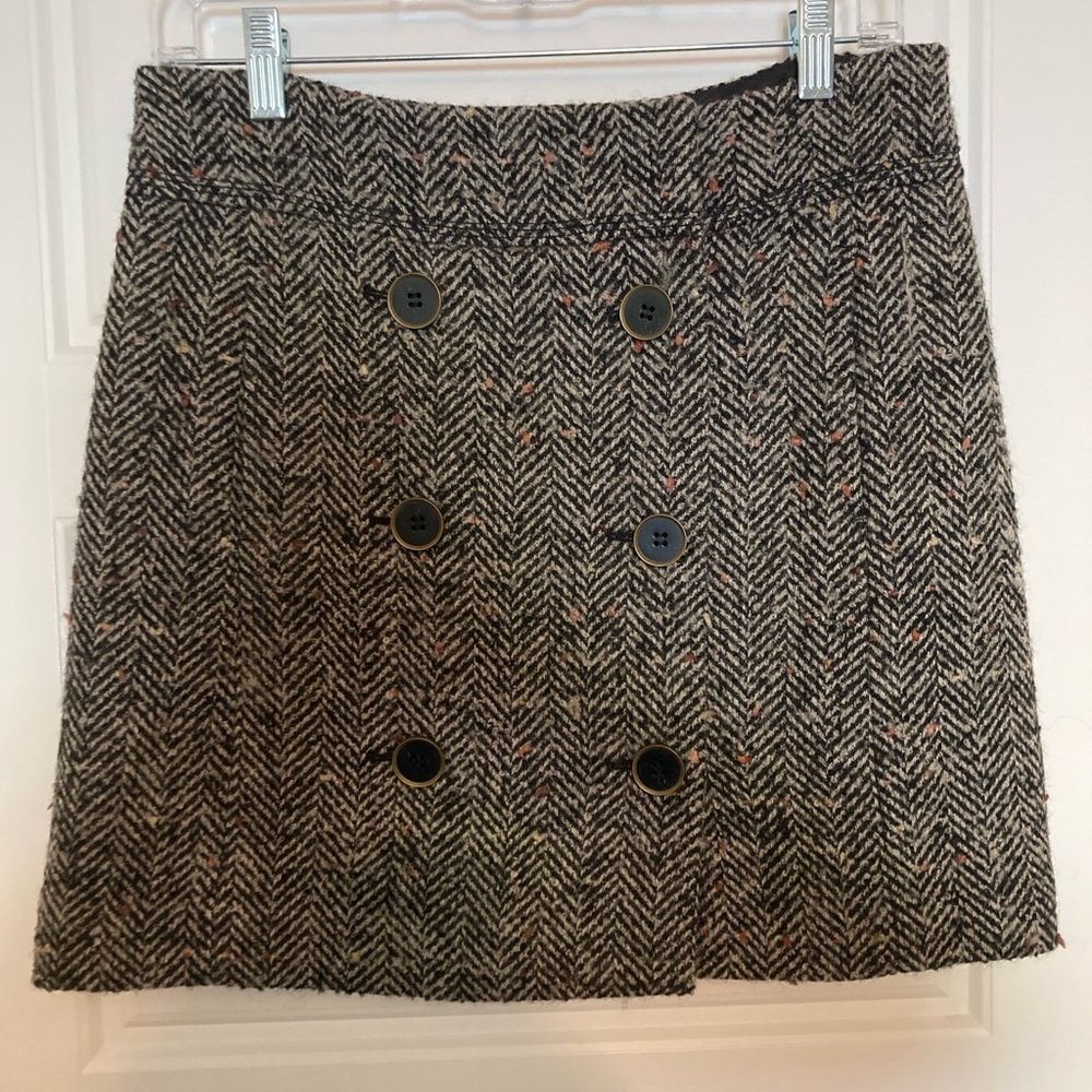 Loft Button Skirt
